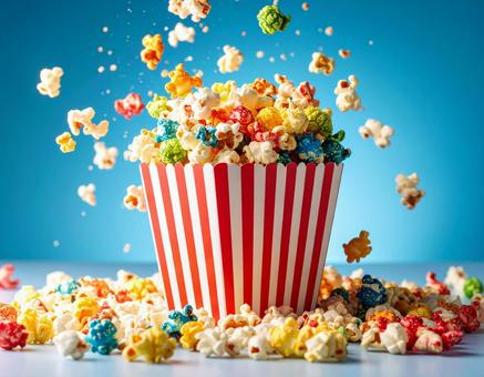 はじけるカラフルなポップコーン3 はじけるカラフルなポップコーン3の写真