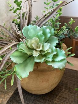 レタスの造花 レタスの造花の写真