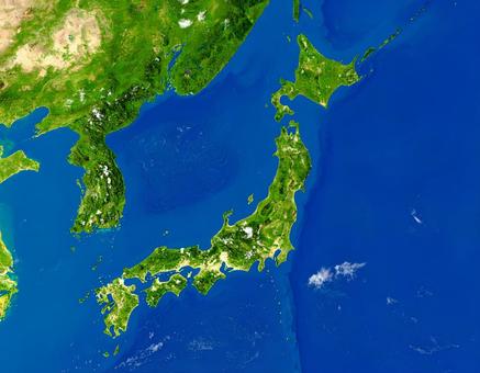 日本地図 俯瞰 日本地図 俯瞰の写真