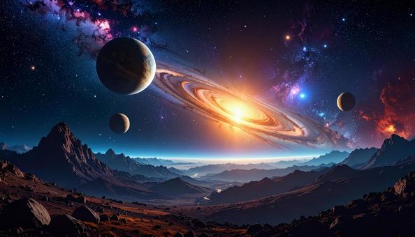 幻想的な宇宙 幻想的な宇宙の写真