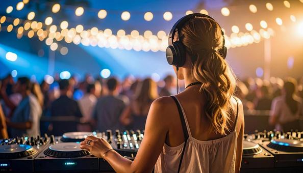 DJが操る音と熱気 DJが操る音と熱気の写真