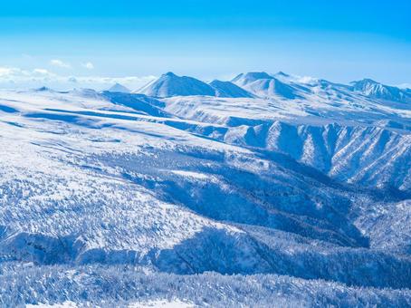 旭岳から十勝方面 旭岳から十勝方面 大雪山,北海道,日本百名山の写真素材