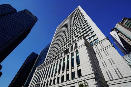 東京 東京駅周辺の高層ビル5 高層ビル,摩天楼,ビル群の写真素材