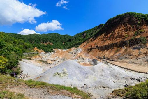 登別地獄谷 登別地獄谷 地獄谷,登別地獄谷,登別の写真素材