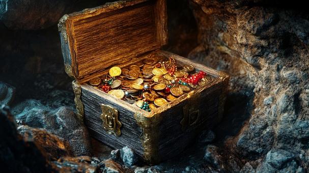 隠された宝箱の写真