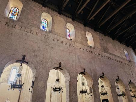 シラクーサのドゥオモ シラクーサ,オルティージア,ドゥオモの写真素材