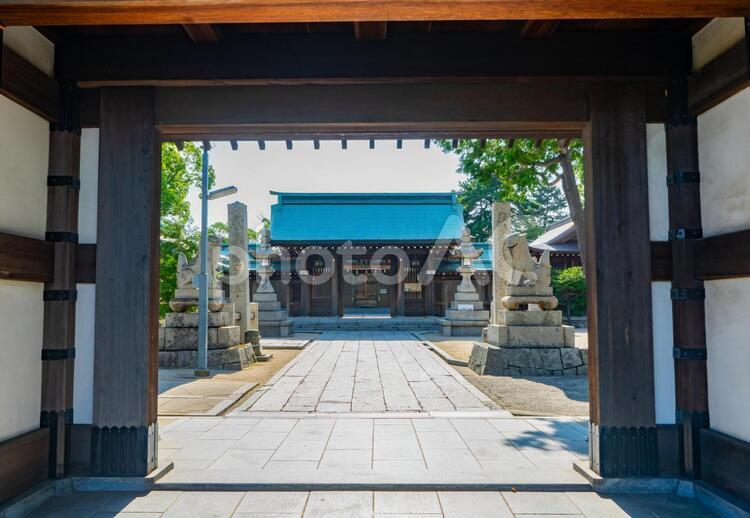 吹揚神社の風景 吹揚神社,神社,今治城の写真素材