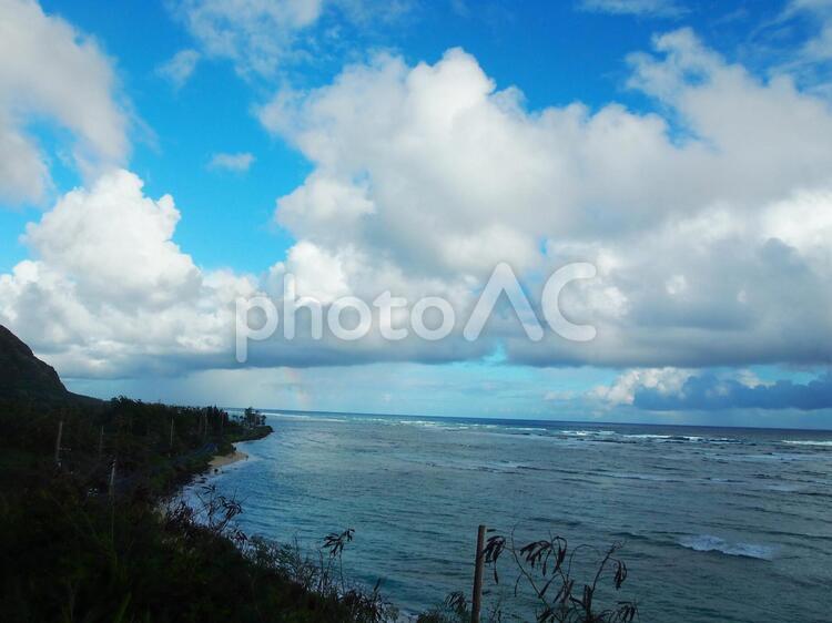 ハワイ＆虹　レインボー＆クアロア6 ハワイ,クアロア,レインボーの写真素材