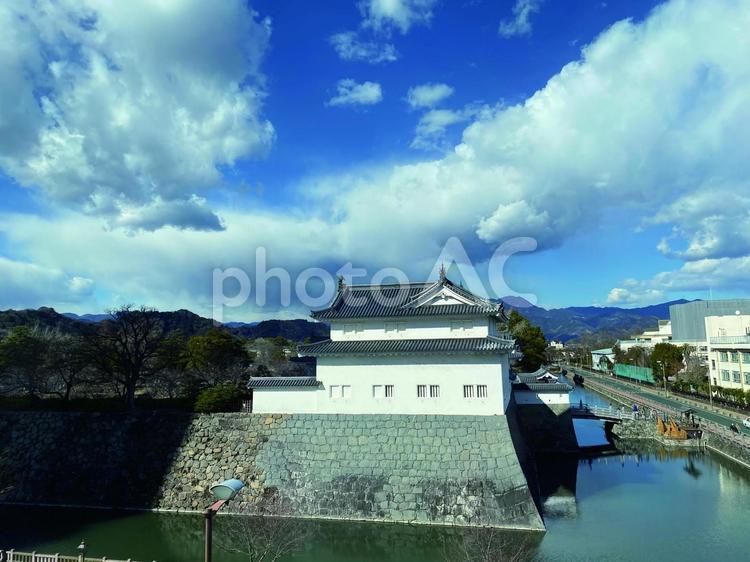 静岡の歴史を刻む駿府城巽櫓 駿府城,巽櫓,城の風景の写真素材