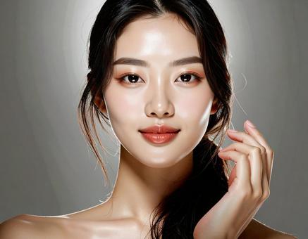 美容女性モデル02 美容女性モデル02の写真