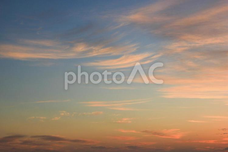 夜明け前の空 01 空,朝焼け,夜明けの写真素材