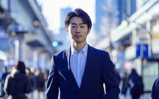 外回りのビジネスマン 外回りのビジネスマンの写真