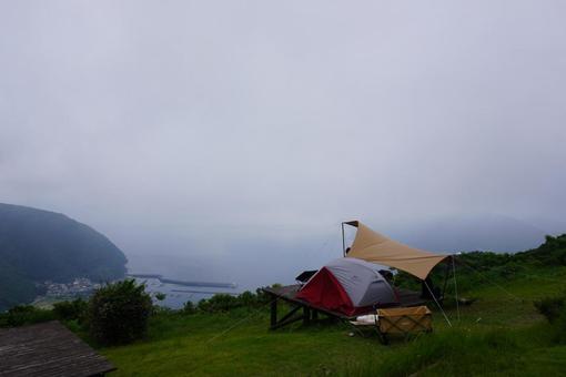 景色の良いキャンプ場 景色の良いキャンプ場の写真