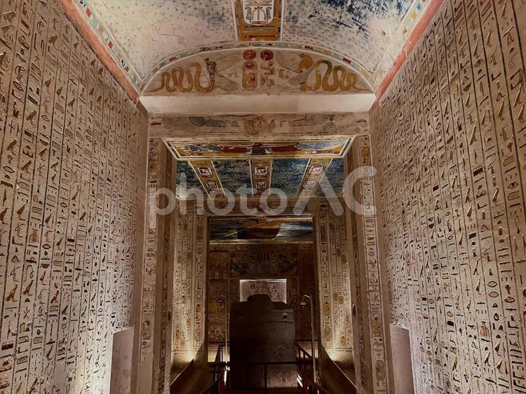 ラムセス四世の墓 ラムセス四世の墓,世界遺産,エジプトの写真素材