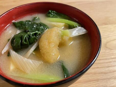 味噌汁 食べ物,フード,スープの写真素材