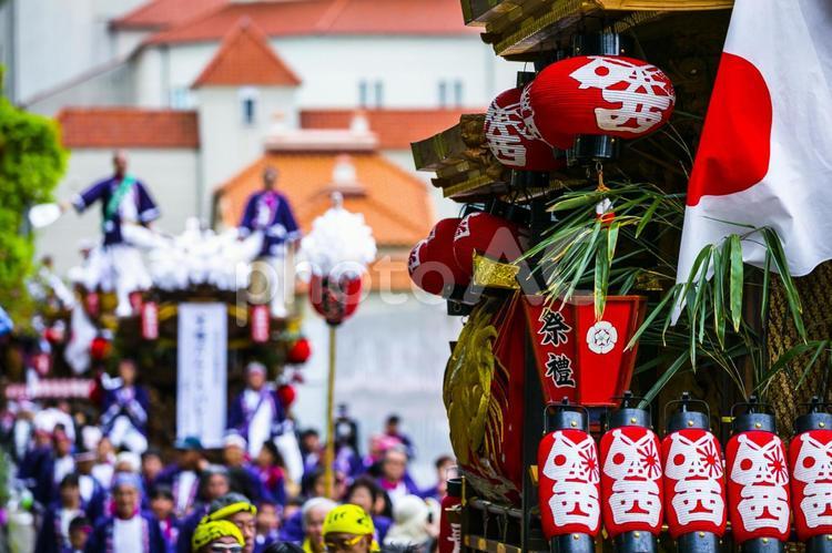 宝塚だんじり祭り 宝塚,宝塚市,だんじりの写真素材