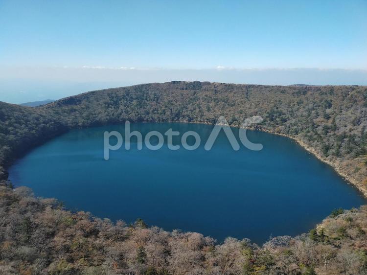 韓国岳　大浪池　霧島連山　登山　鹿児島　宮崎 韓国岳,大浪池,霧島連山の写真素材