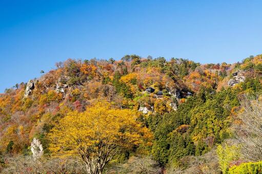 紅葉の山寺(24) 秋,紅葉,山寺の写真素材