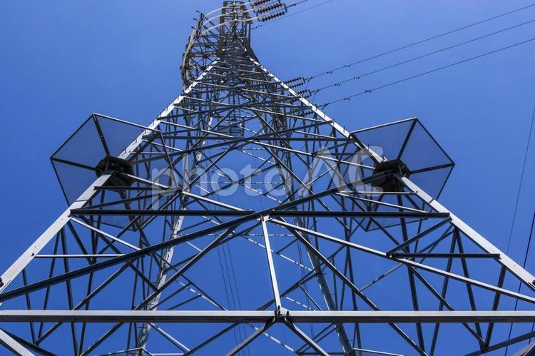 鉄塔28 鉄塔,電力,送電の写真素材