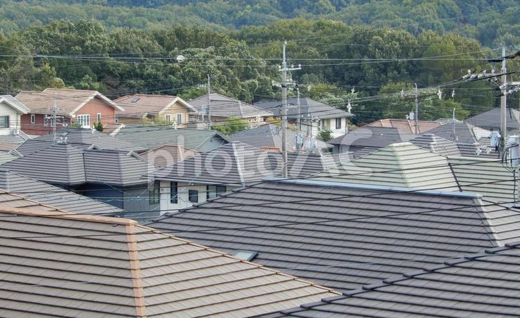 【風景写真】家並みの風景 家並み,街並み,町並みの写真素材