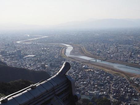 岐阜城からの景色の写真