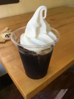 コーヒーフロート コーヒーフロート 飲み物,飲料,ソフトクリームの写真素材