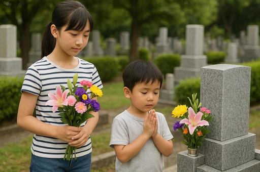 お墓参り お盆・お彼岸 お墓参り お盆・お彼岸の写真