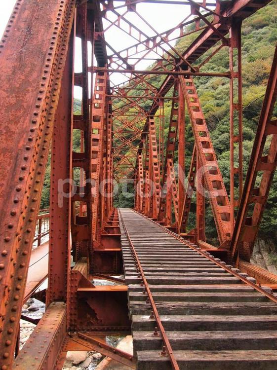福知山線　廃線　鉄橋 鉄橋,廃線,自然の写真素材