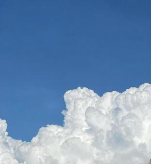 入道雲2 空,入道雲,夏の雲の写真素材