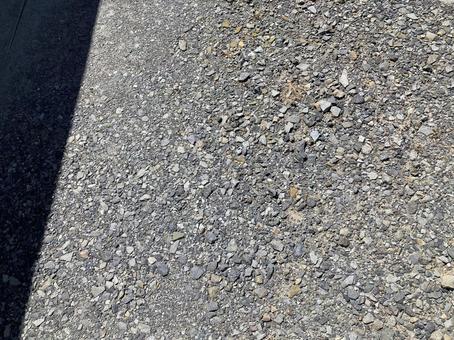 砂利地面 砂利地面の写真