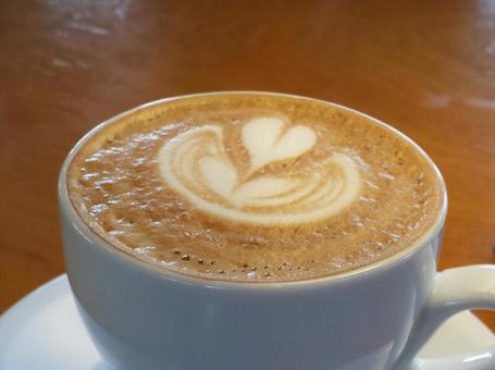 ラテアートの写真