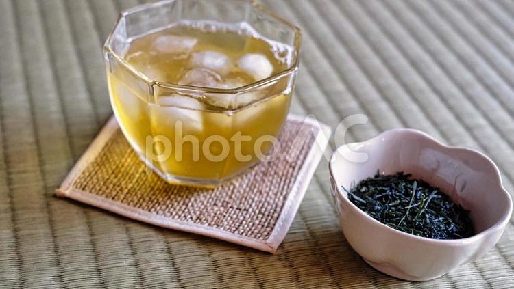 日本を感じる冷たいお茶セット 緑茶,冷たい,美味しいの写真素材