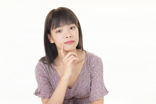 若い女性のポートレート 若い女性のポートレート 女性,人物,笑顔の写真素材