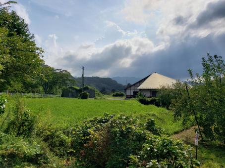 袋田の滝周辺 山,風景,自然の写真素材