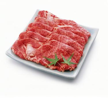 しゃぶしゃぶ用薄切り牛肉 しゃぶしゃぶ用薄切り牛肉 牛しゃぶ,牛しゃぶしゃぶ,しゃぶしゃぶ肉の写真素材