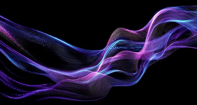 音波をイメージさせる抽象模様 音波をイメージさせる抽象模様の写真