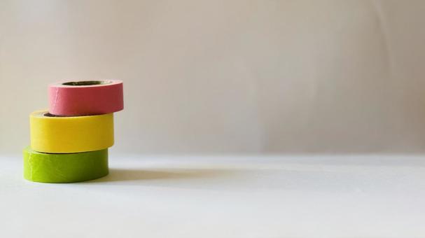 マスキングテープ　コピースペース マスキングテープ,テープ,カラフルの写真素材