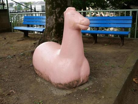 公園　馬型の遊具 公園,遊具,日常風景の写真素材