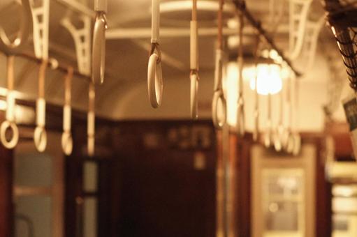 吊り革　電車 電車,吊り革,車内の写真素材