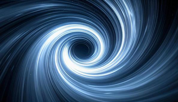 宇宙に広がる幻想的なワームホール 宇宙に広がる幻想的なワームホールの写真