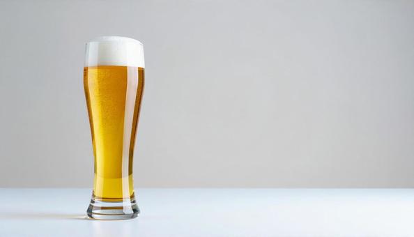 生ビール、コピースペース 生ビール、コピースペースの写真