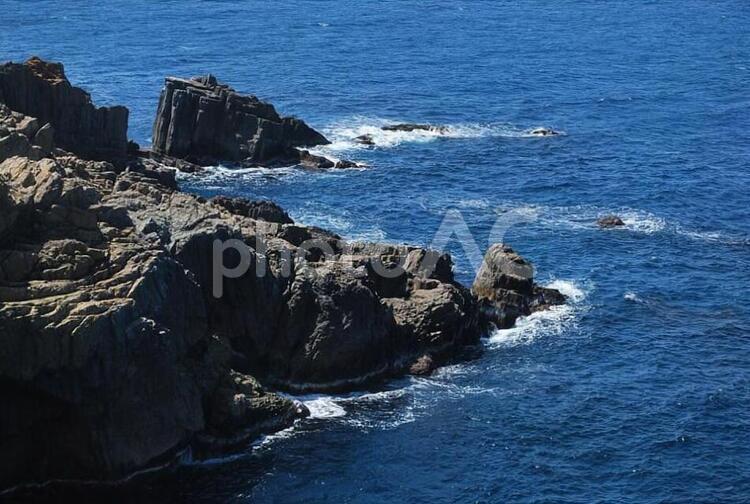 日御碕 日御碕,海,岩場の写真素材
