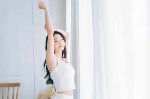 若い女性の脱毛・スキンケアイメージ 女性,脱毛,ビューティーの写真素材