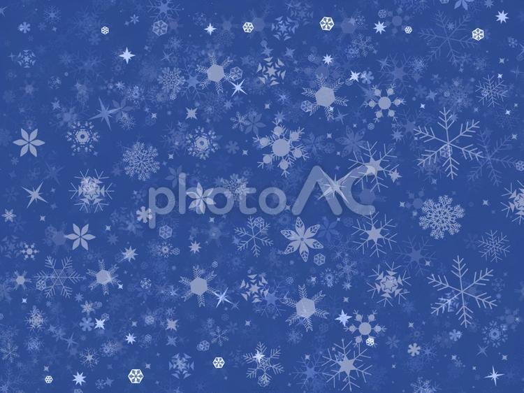 冬の雪の結晶　クリスマスカード 雪,結晶,クリスマスの写真素材
