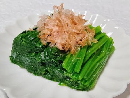 ほうれん草のおひたし ほうれん草のおひたし,おひたし,ほうれん草の写真素材