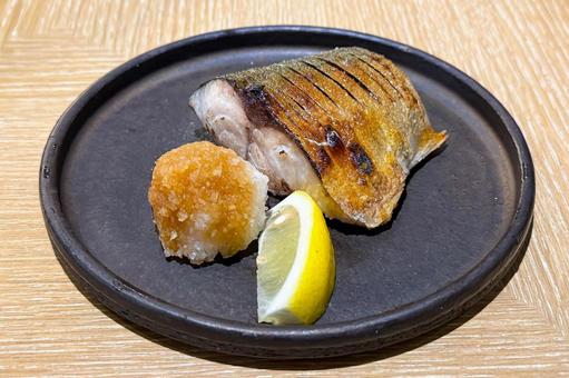 鯖の塩焼き 鯖,秋,塩焼きの写真素材