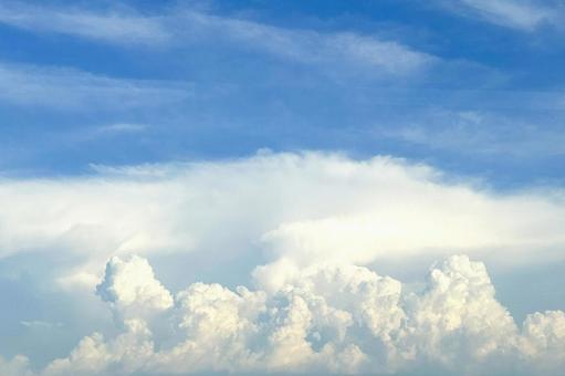 青空と入道雲 青空と入道雲 夏,空,入道雲の写真素材