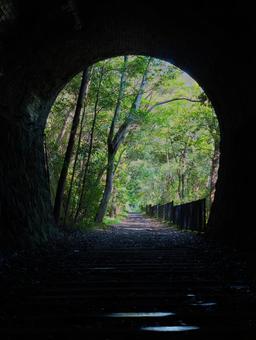 廃線のトンネル 廃線のトンネル トンネル,廃線,暗いの写真素材
