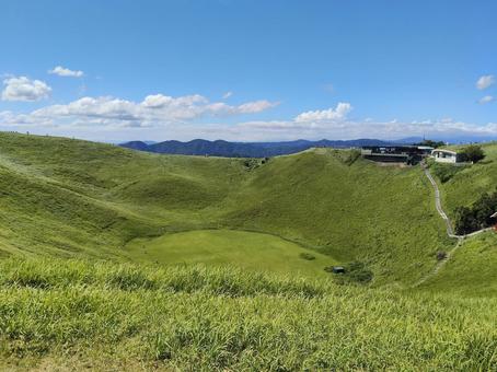 大室山の山頂 大室山の山頂の写真