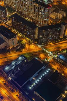都市夜景 都市夜景の写真